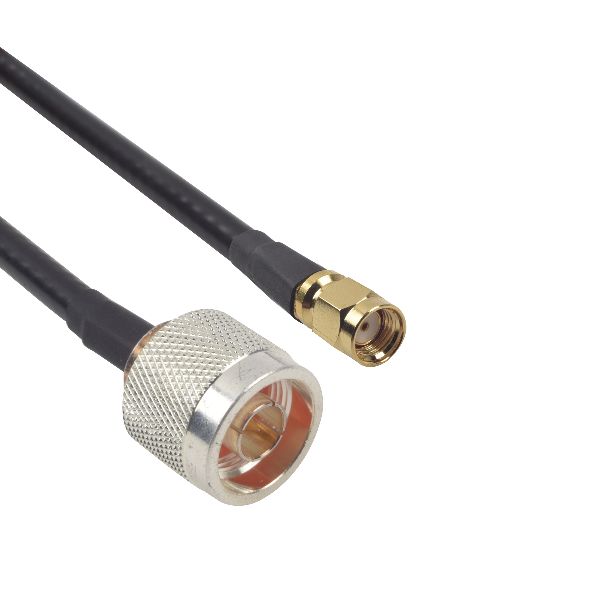 SN240KSMAI60|Jumper de 60cm con Cable LP240 y conectores N Macho y SMA Macho Inverso.